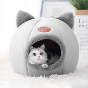 Niche pour chat design tête de chat
